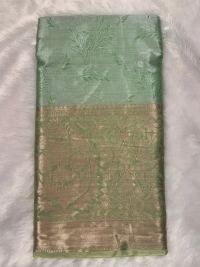 Slate Blue Zari Heritage Elegance