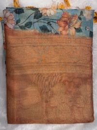 Slate Blue Floral Coastal Allure
