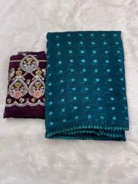 Emerald Green Zari Coastal Grace