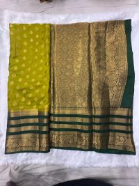 Golden Yellow Silk Radiance Ramp Walk Saree