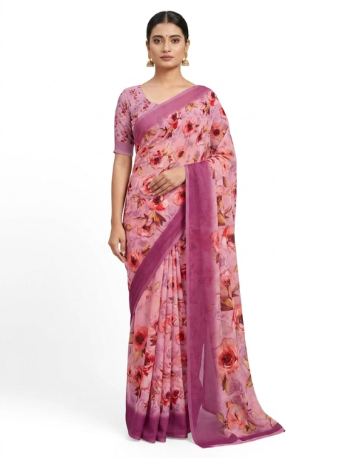 Pink Floral Festive Elegance