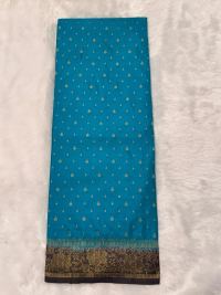 Deep Blue Pink Zari Elegance