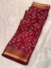 KHADHI CHIFFON WITH ZARI LINNINGS