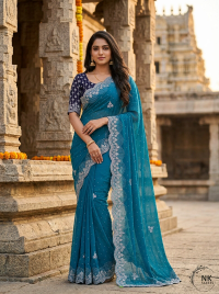 Temple Style Fancy Saree