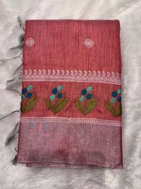 Rose Pink Zari Ethnic Glow