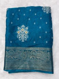 Teal Blue Zari Regal Splendor
