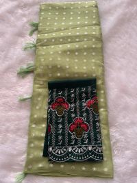 ALL OVER ZARI BUTTA SIMMER QUALITY WITH BLOUSE WORK