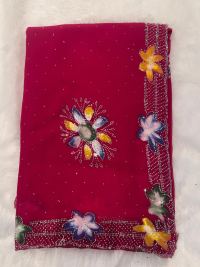 GEORGETTE FESTIVAL SILK WITH BRUSH WORK