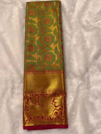 Kanjivaram Silk Saree with Zari Floral Weave