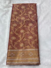 Burgundy Zari Silk Forest Charm
