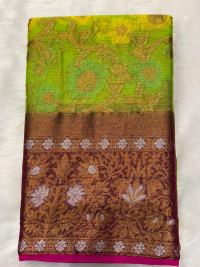 Royal Blue Heritage Silk Saree