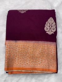 Maroon Gold Zari Heritage Splendor