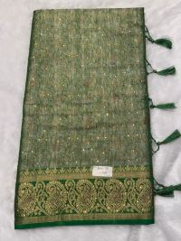 Sage Green Zari Ethnic Radiance