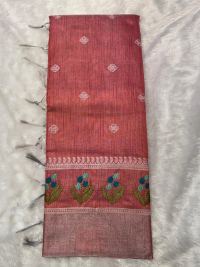 Rose Pink Zari Ethnic Glow