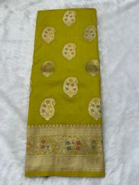 Golden Yellow Ethnic Splendor Saree