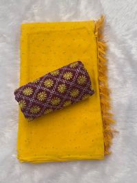Haldi Golden Yellow Celebration Saree