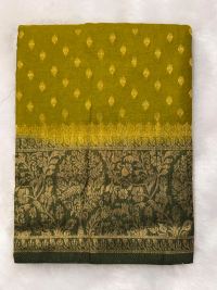 Golden Yellow Zari Festive Elegance