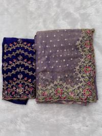 Purple Zari Bridal Radiance Saree