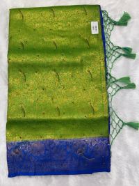Lime Green Blue Zari Riverside Grace