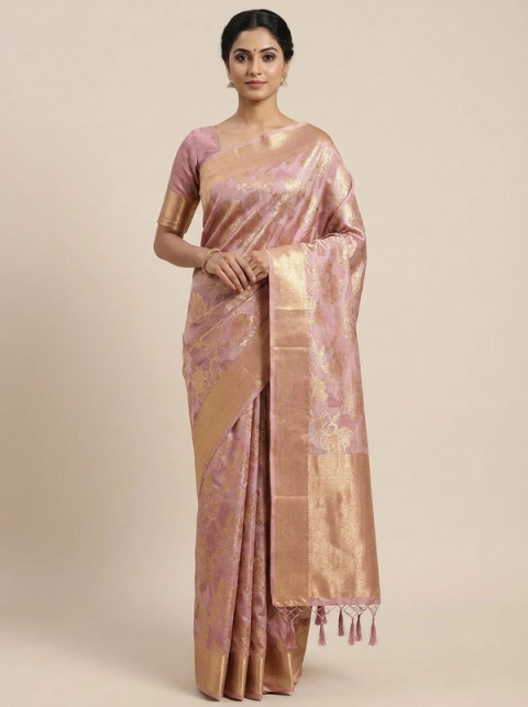 Golden Zari Festive Elegance