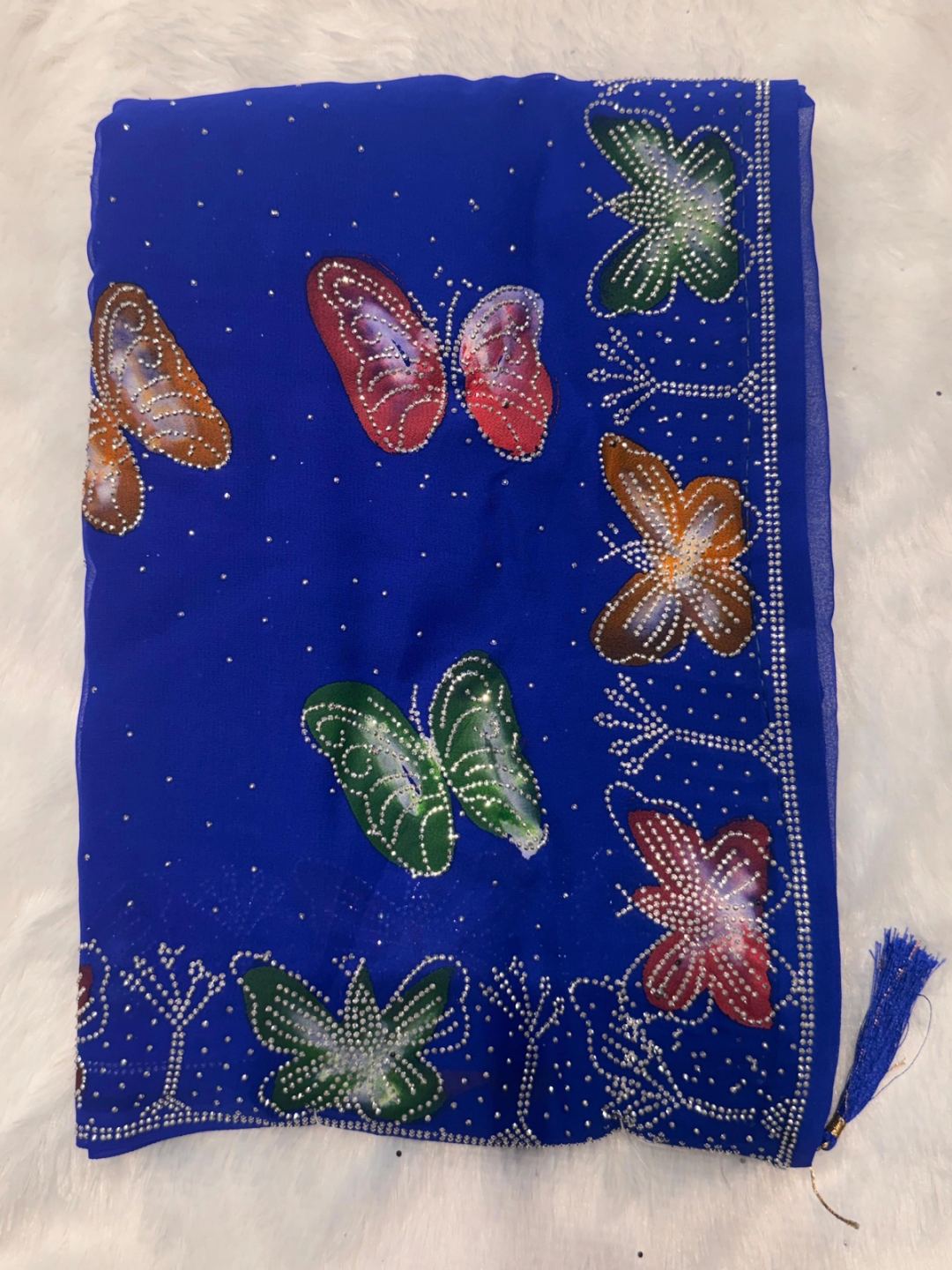BRUSH PAINTING WITH COLOURFULL BUTTERFLY WITH SARWASOKI