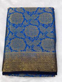 Blue Gold Zari Temple Muse