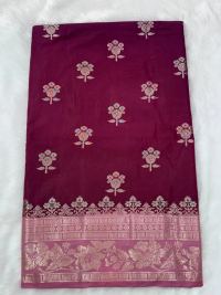 Deep Maroon Festive Flower Elegance