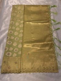 Mauve Elegance Floral Cotton Saree