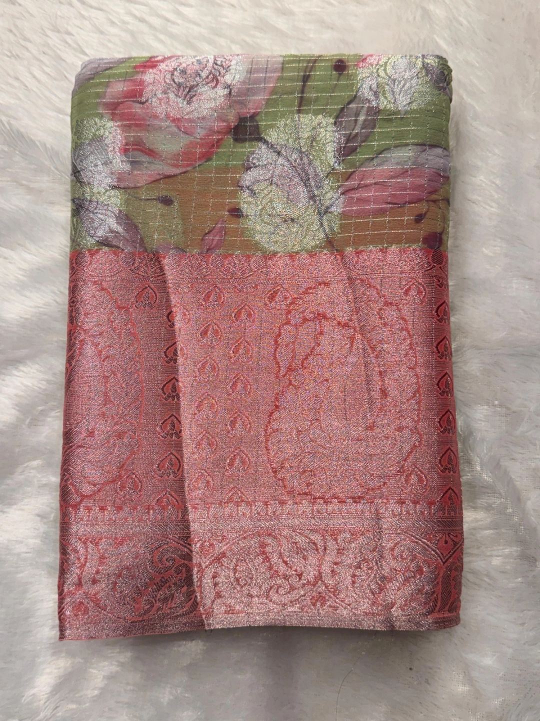Orange Heritage Banarasi Silk