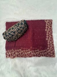 Burgundy Zari Bridal Grace