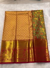Kanjivaram Silk Saree with Zari Floral Weave