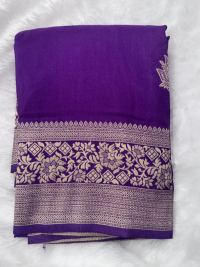Purple Zari Silk Urban Elegance