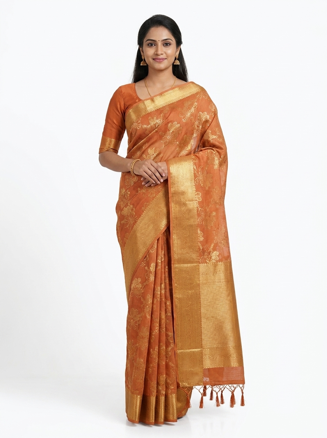 Golden Zari Festive Elegance