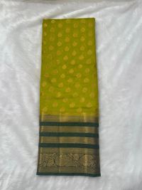 Golden Yellow Silk Radiance Ramp Walk Saree