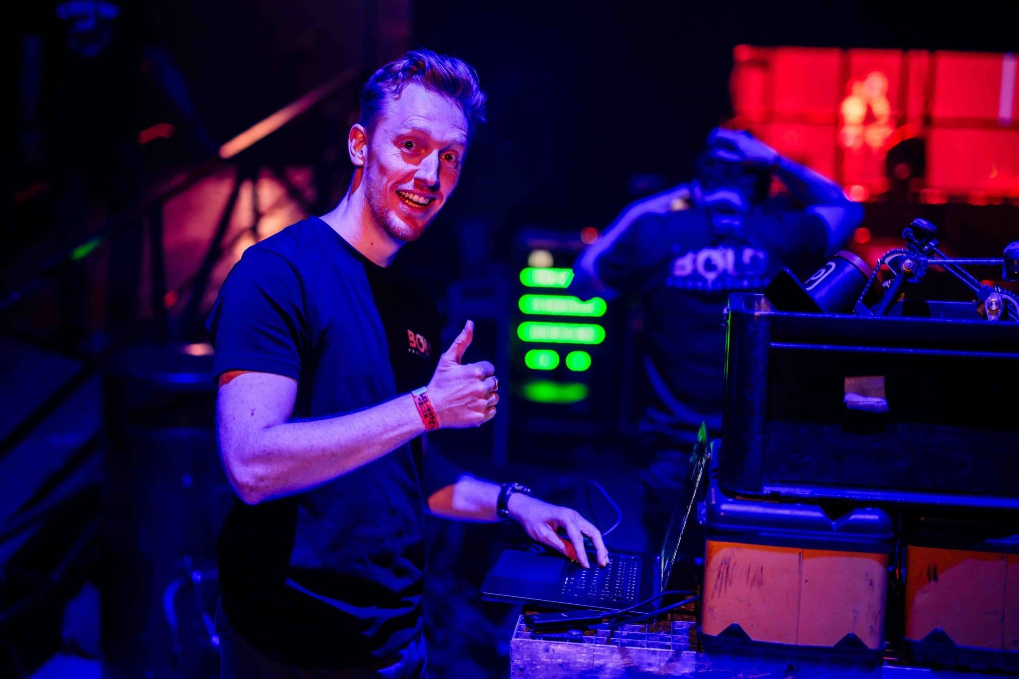 Mike Ampting, eigenaar van Bold Productions, met zijn team.