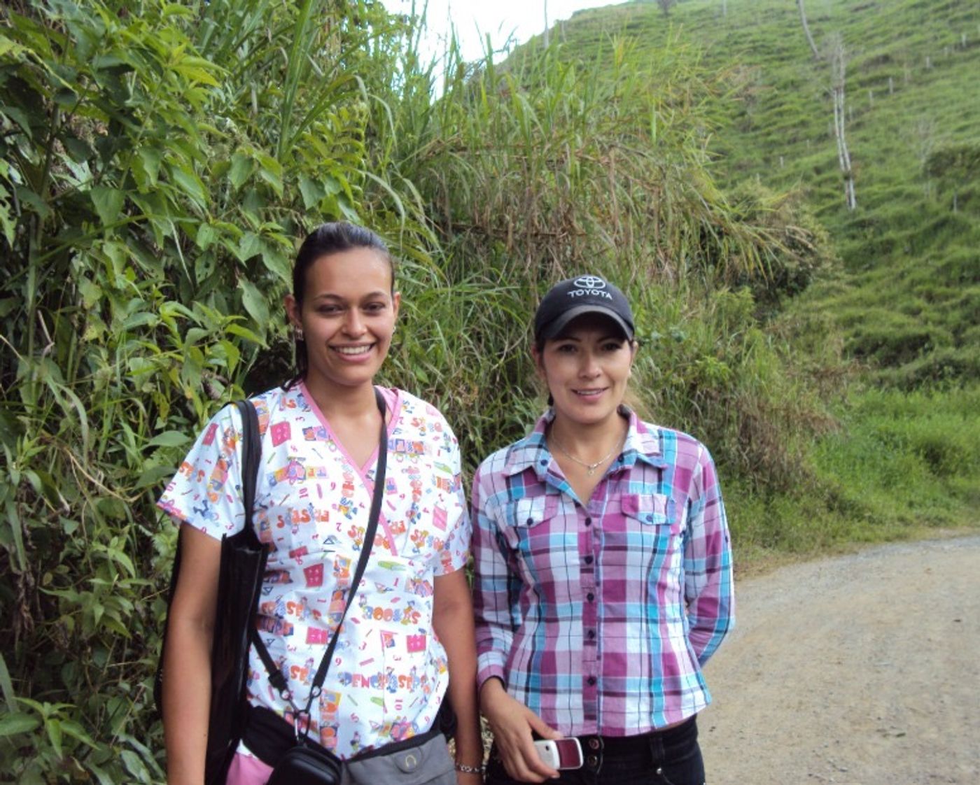 This photo was taken years ago on a trail in Santander. Zoneidy and I were heading to a remote village to deliver nutritional snacks to pregnant women and children under five. To get there, we had to leave the car behind and trek for hours with our supplies on mules.