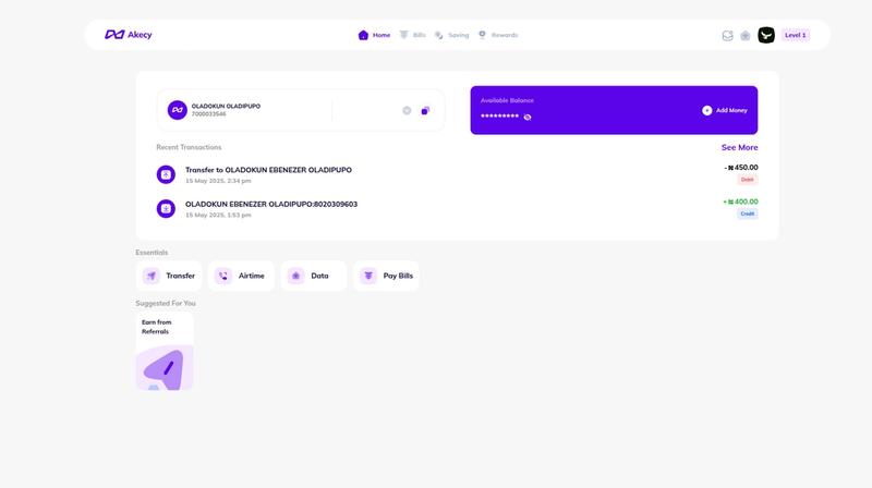 Akecy – Fintech Web App