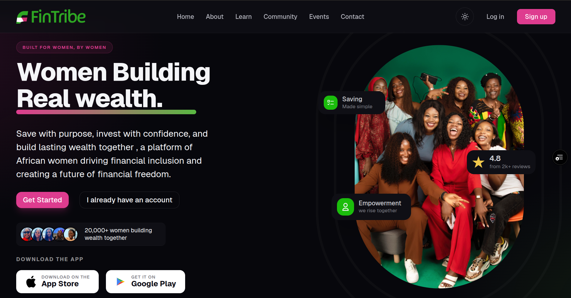 FinTribe — Financial Wellness Platform for Women