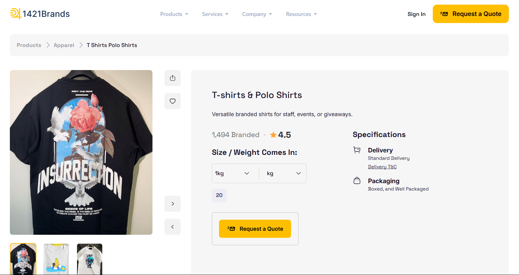 1421Brands – Branding E-commerce Platform