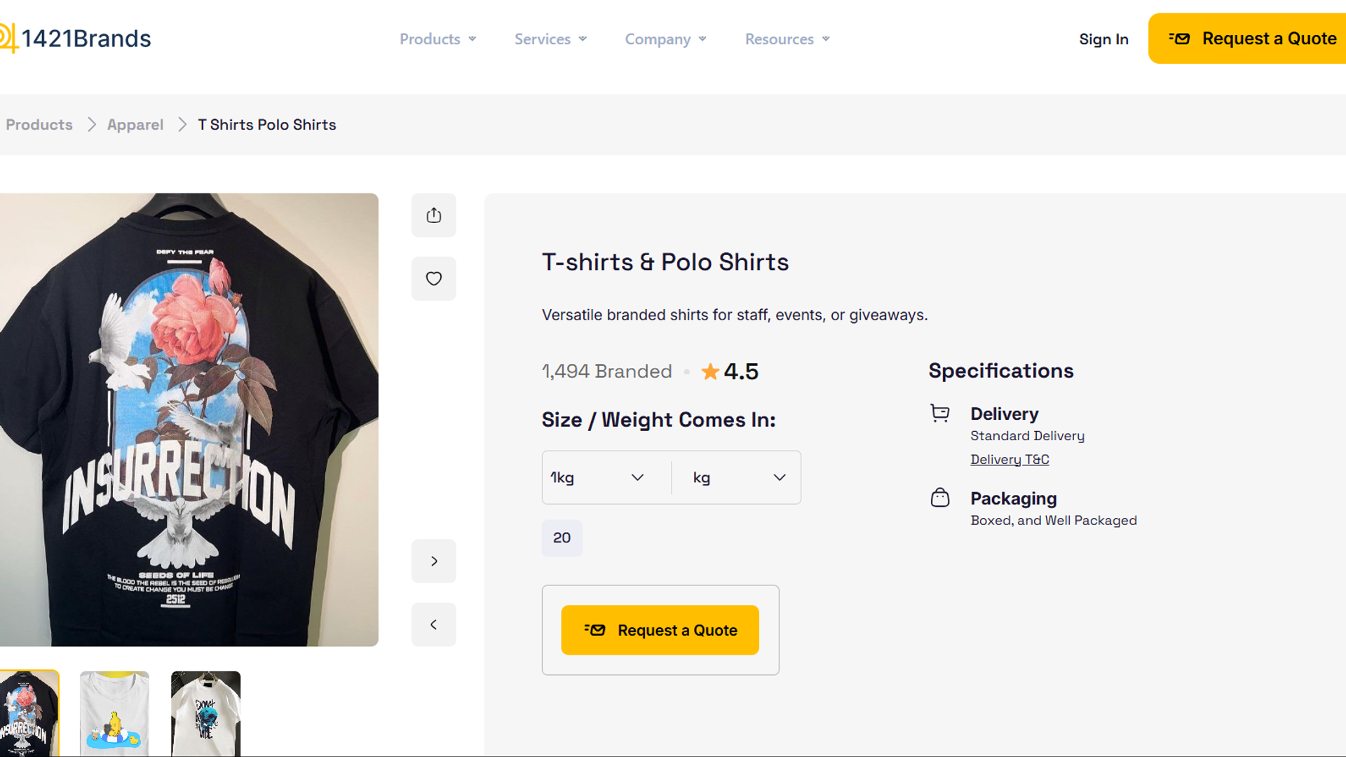 1421Brands – Branding E-commerce Platform