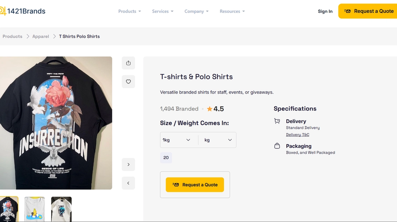 1421Brands – Branding E-commerce Platform