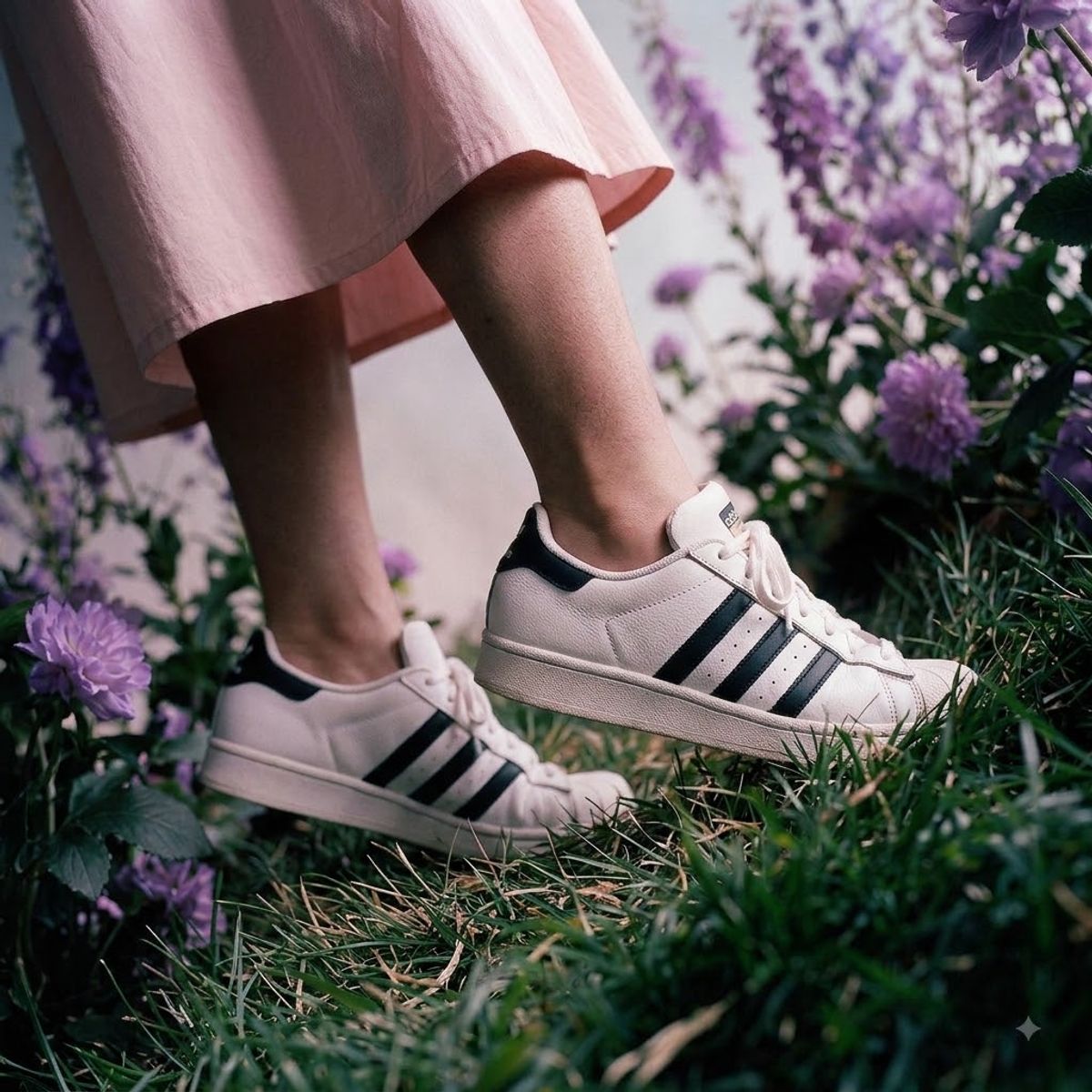 Side-profile close-up on the ankle and shoe