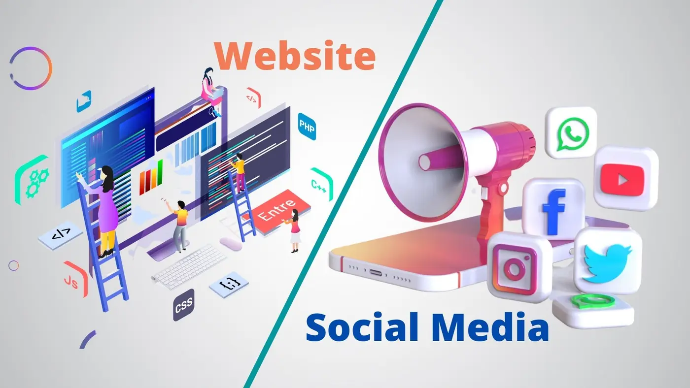 website and socail media