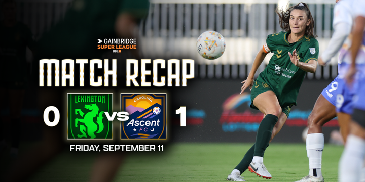 Lex Sporting Women Fall to Carolina Ascent in Frustrating Home Loss