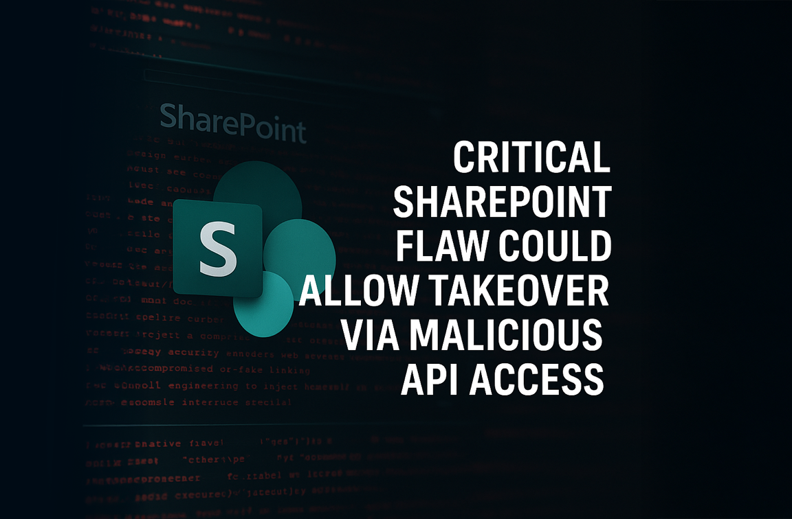 Critical SharePoint flaw could allow takeover via malicious API access