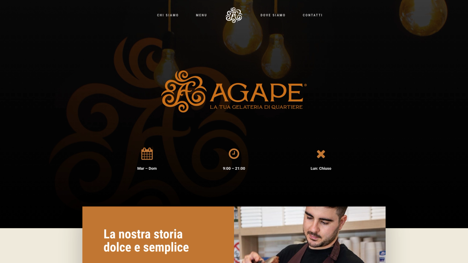 Agape Gelateria — Design & Development, 2025