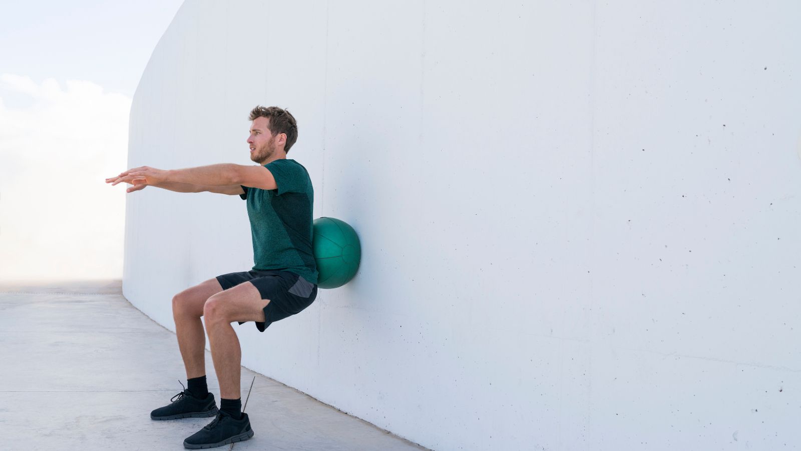 Wall Squat with Stability Ball