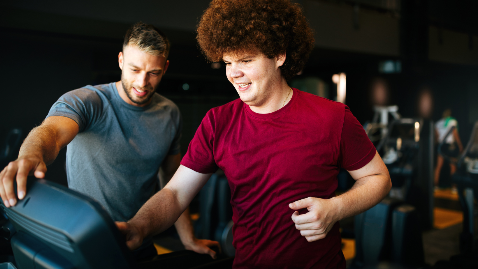 personal trainer running