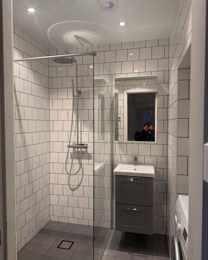 Badrumsrenovering på Östermalm .