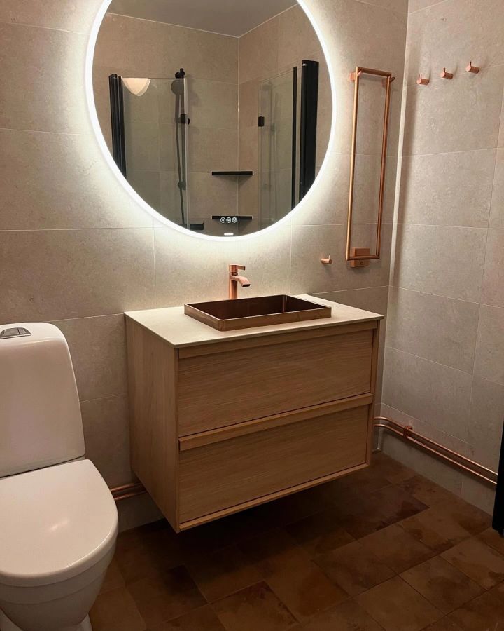 Badrumsrenovering med snygga detaljer